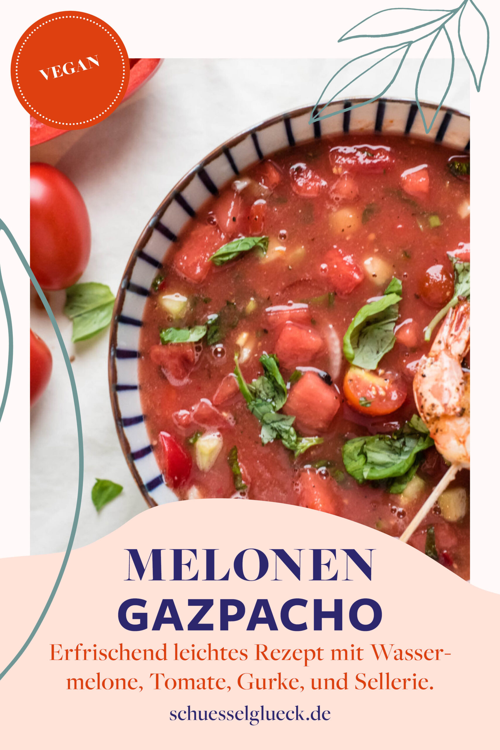 Wassermelonen Gazpacho – so schmeckt der Sommer!