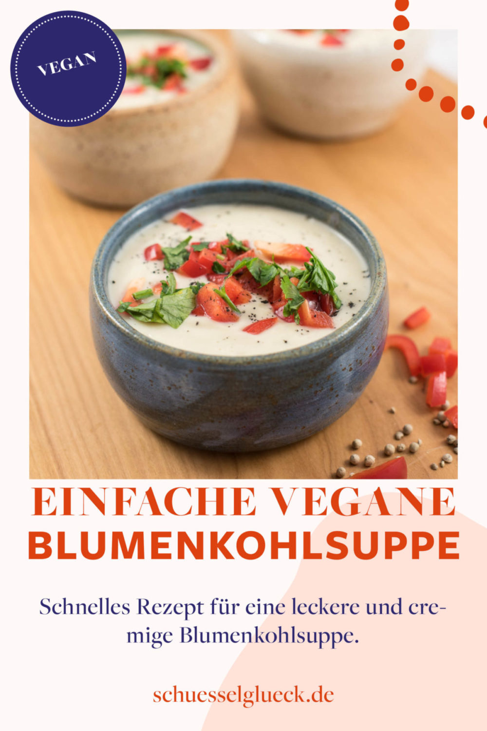 Superfluffige vegane Blumenkohlsuppe