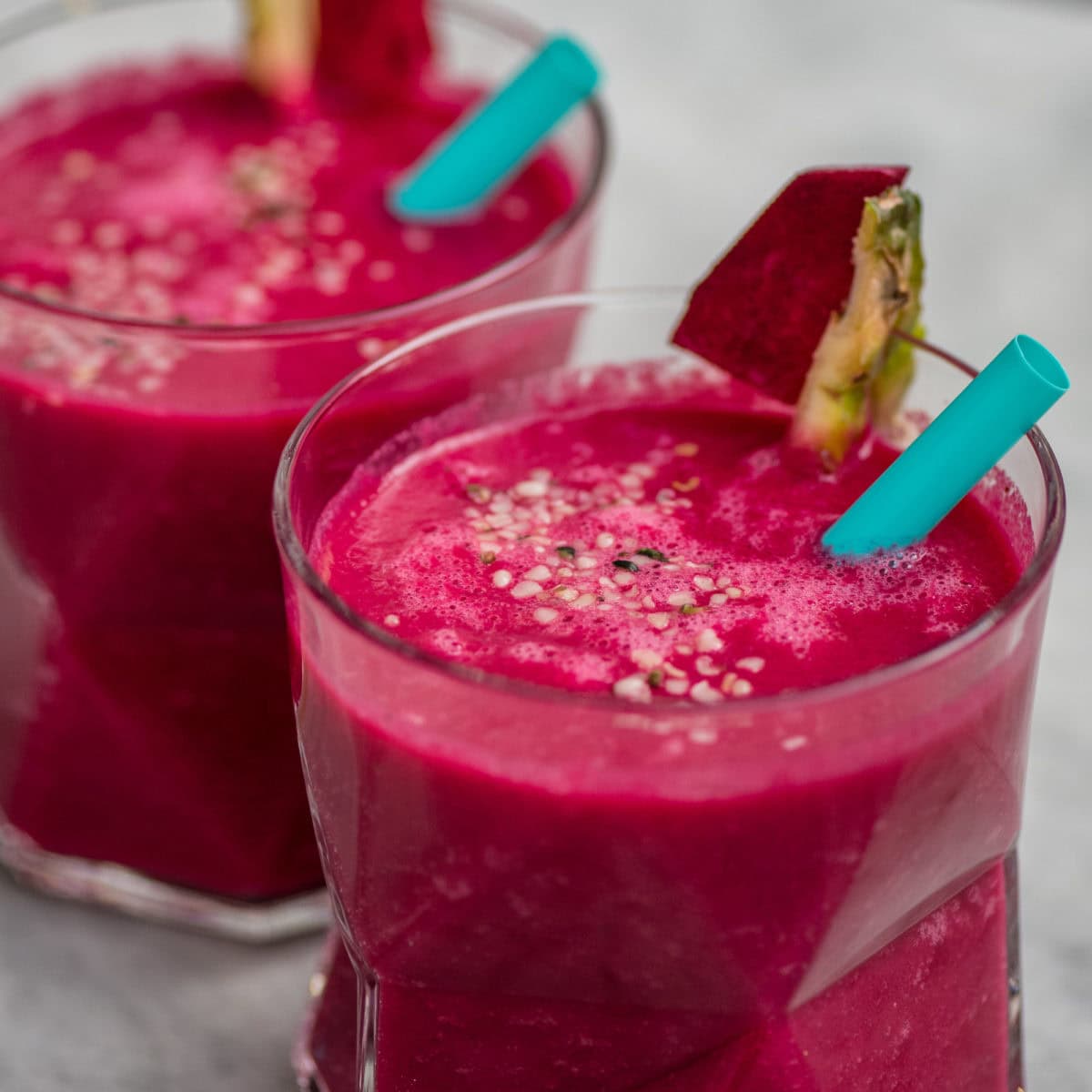 Rote Bete Power Smoothie im Glas