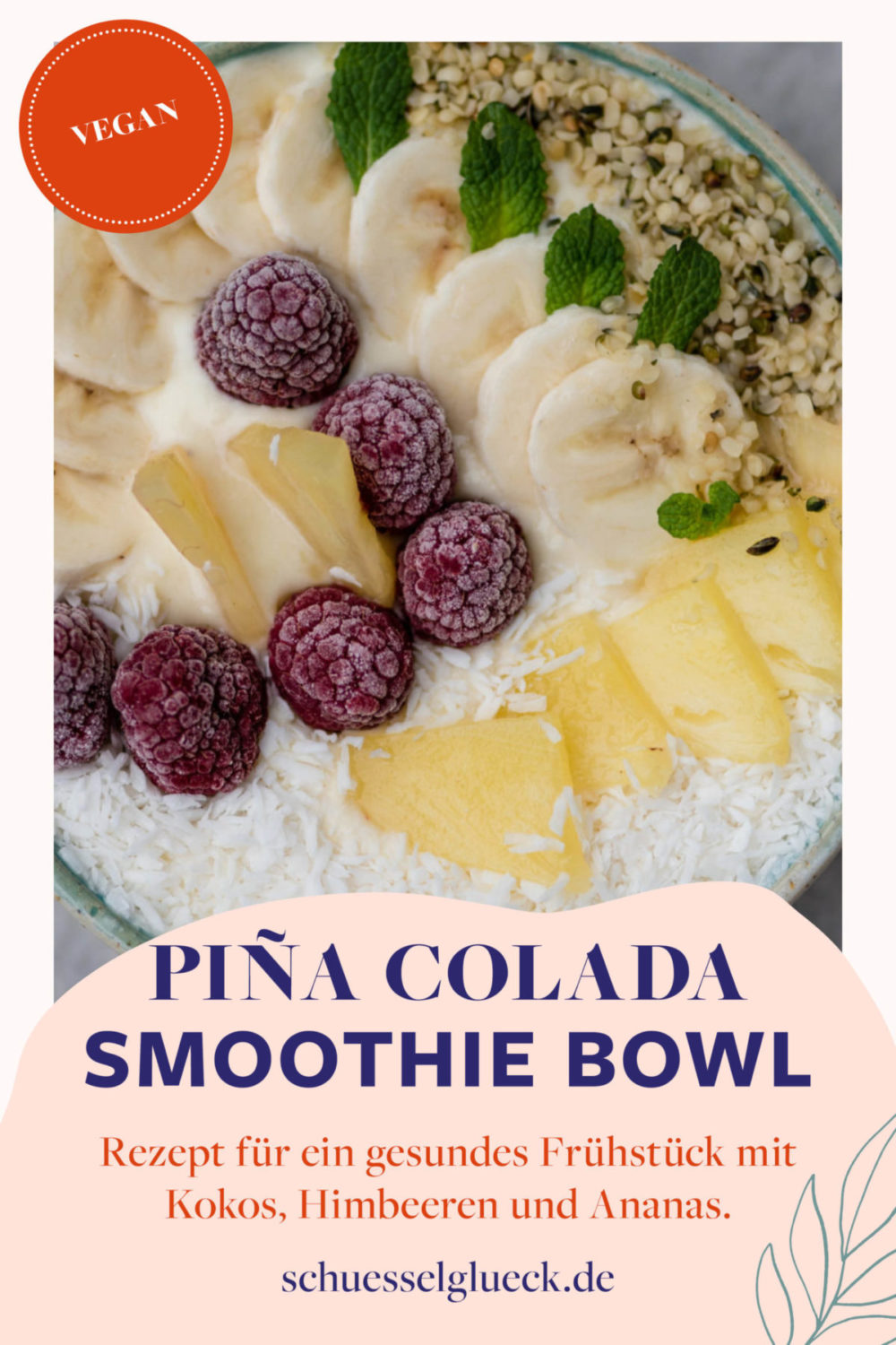 Piña Colada Smoothie Bowl - Karibikfeeling in deiner Frühstücksbowl!