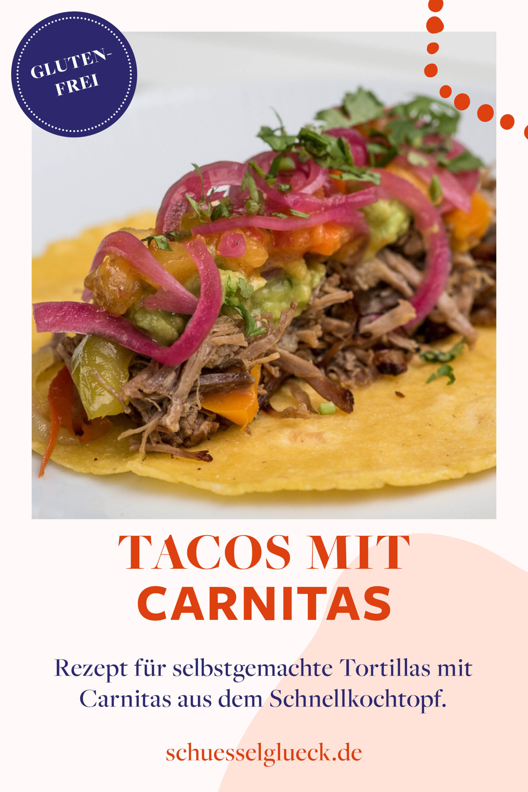 Mexiko kulinarisch: Tacos mit Carnitas aus dem Schnellkochtopf