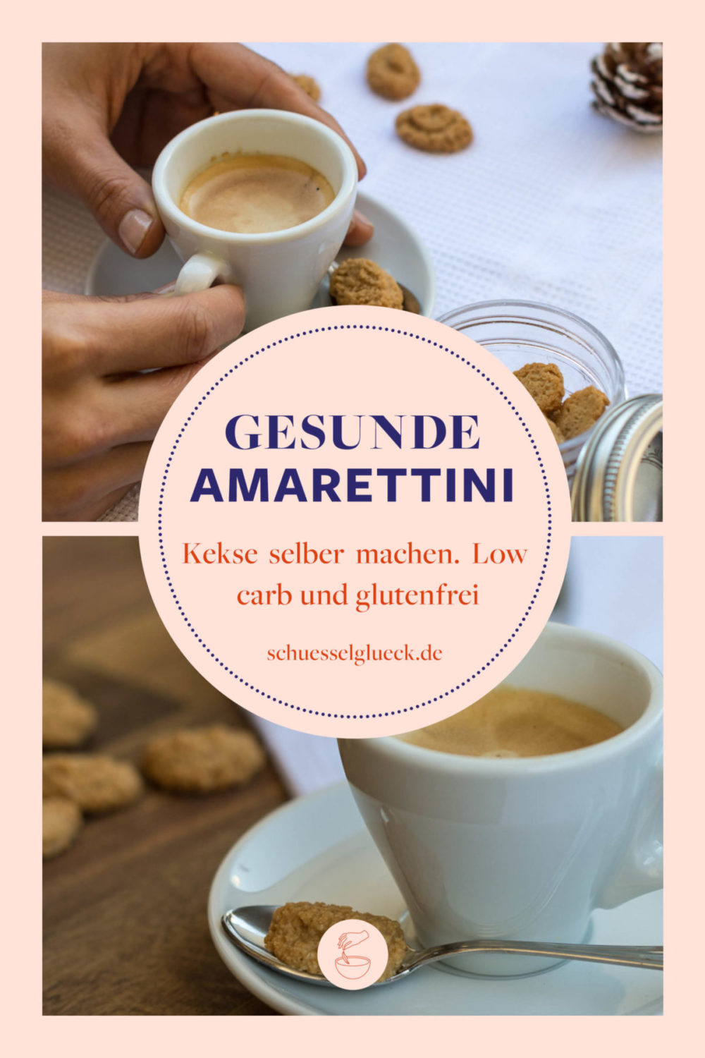 Kaffeegebäck auf Italienisch: Herrlich saftige, gesunde Amarettini in Windeseile selber machen