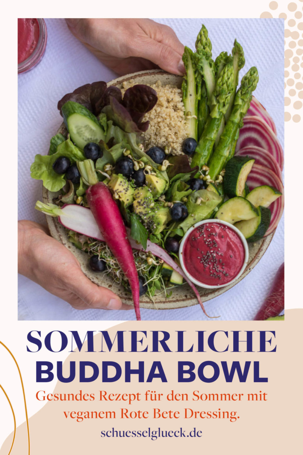 Mein perfektes Sommeressen: Buddha Bowls! Mit veganem Oberknaller Salatdressing #PrettyInPink