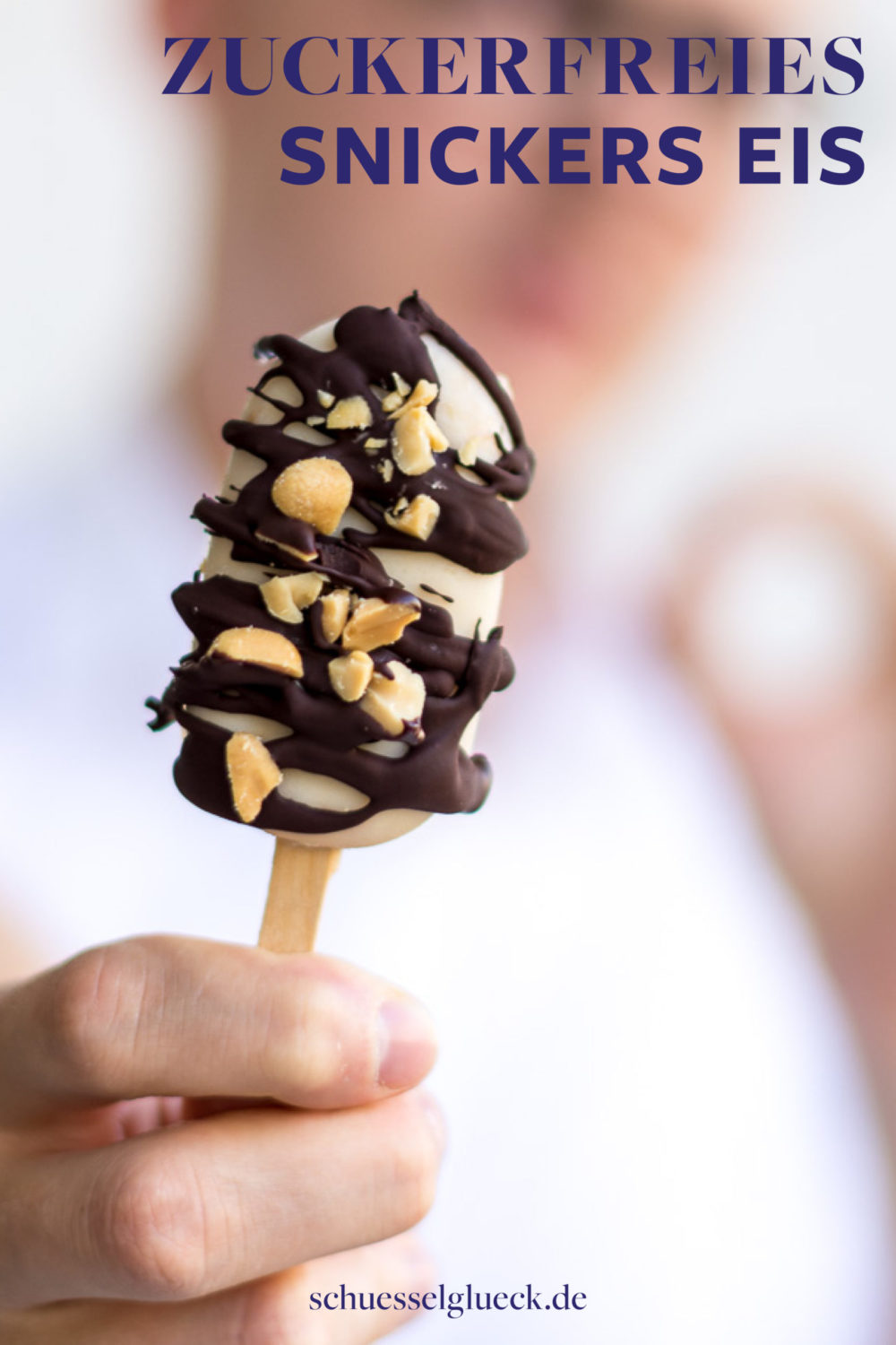 Gesundes Snickers Eis am Stiel – kinderleicht und flott gemacht!