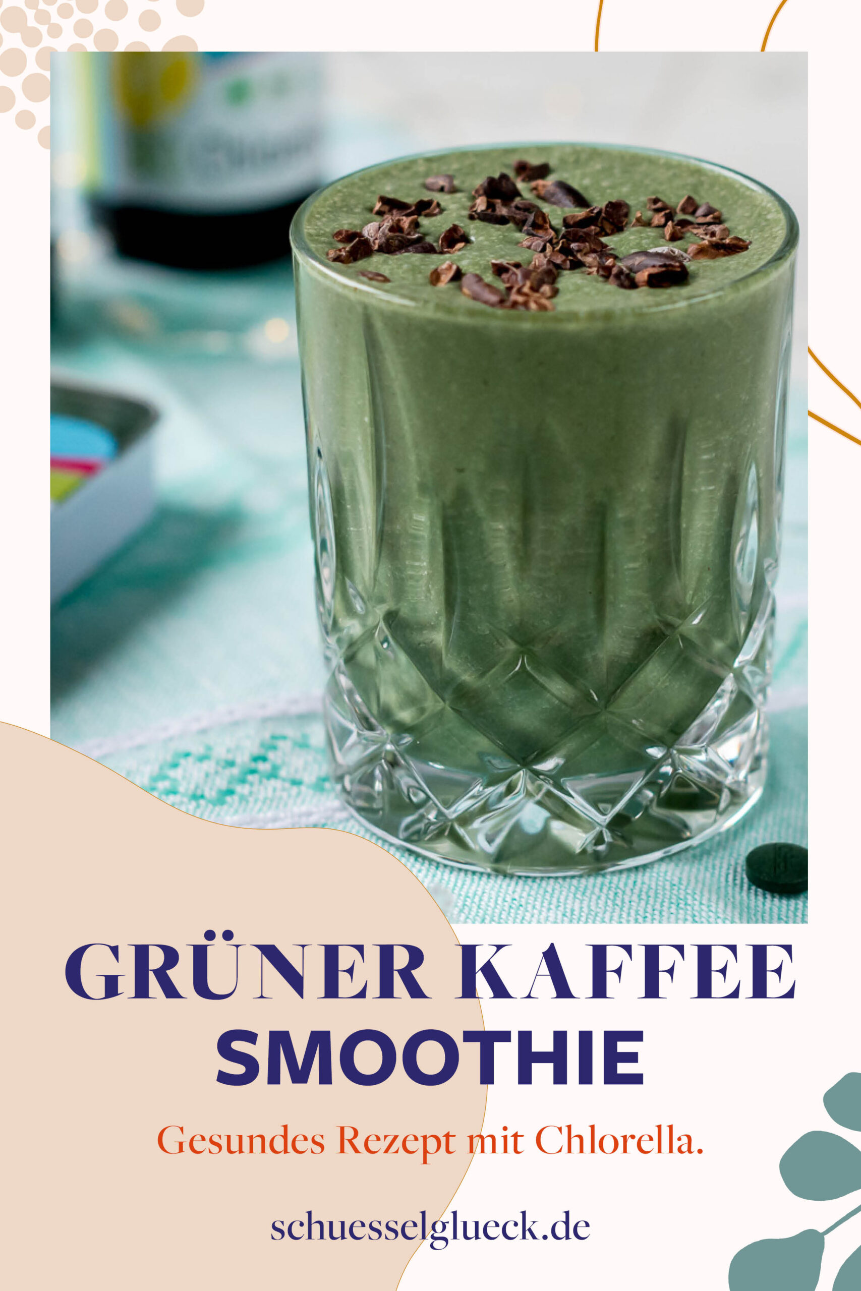 Grüner Kaffee Shake mit Chlorella und Spirulina + alles was Du über das Superfood aus dem Wasser wissen musst