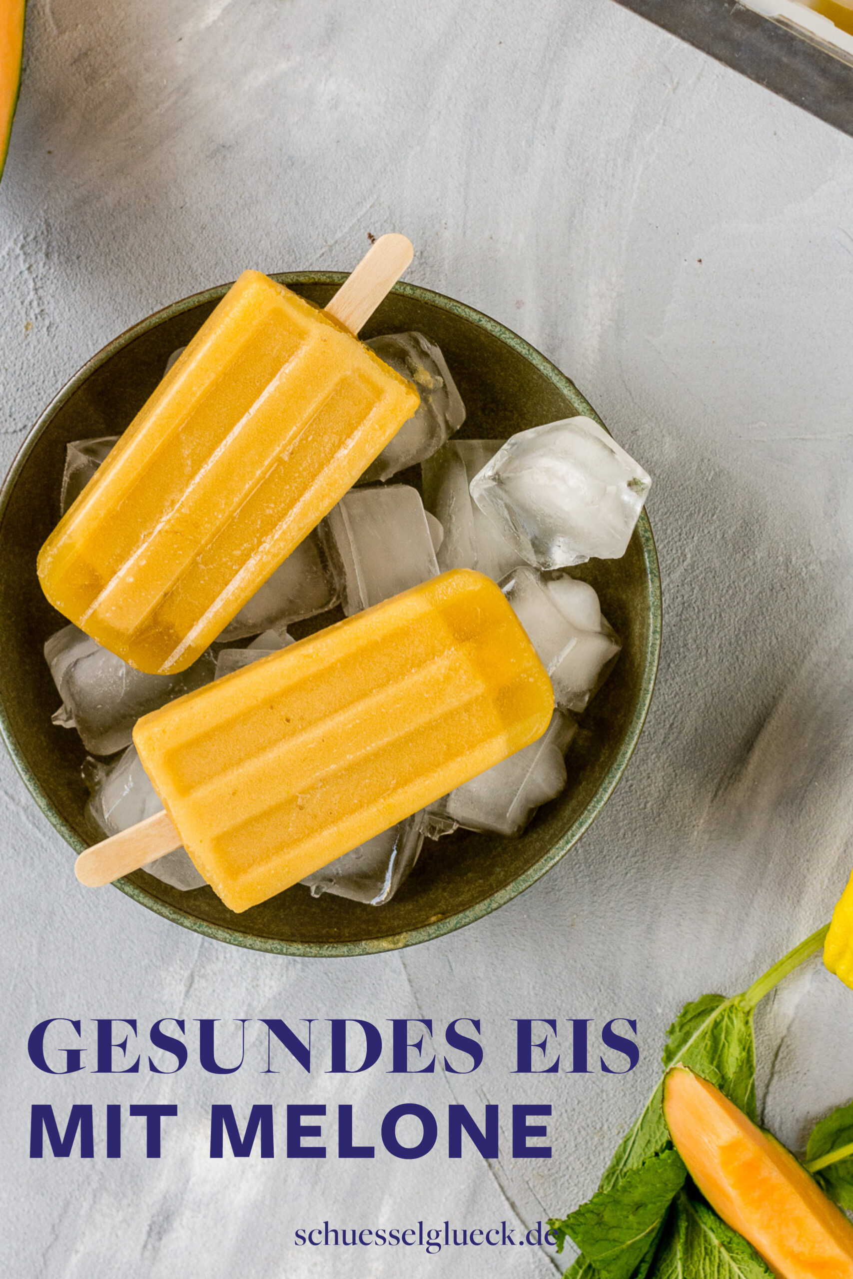 Erfrischende Melonen Popsicles mit Minze – gesundes Eis am Stiel blitzschnell selber machen