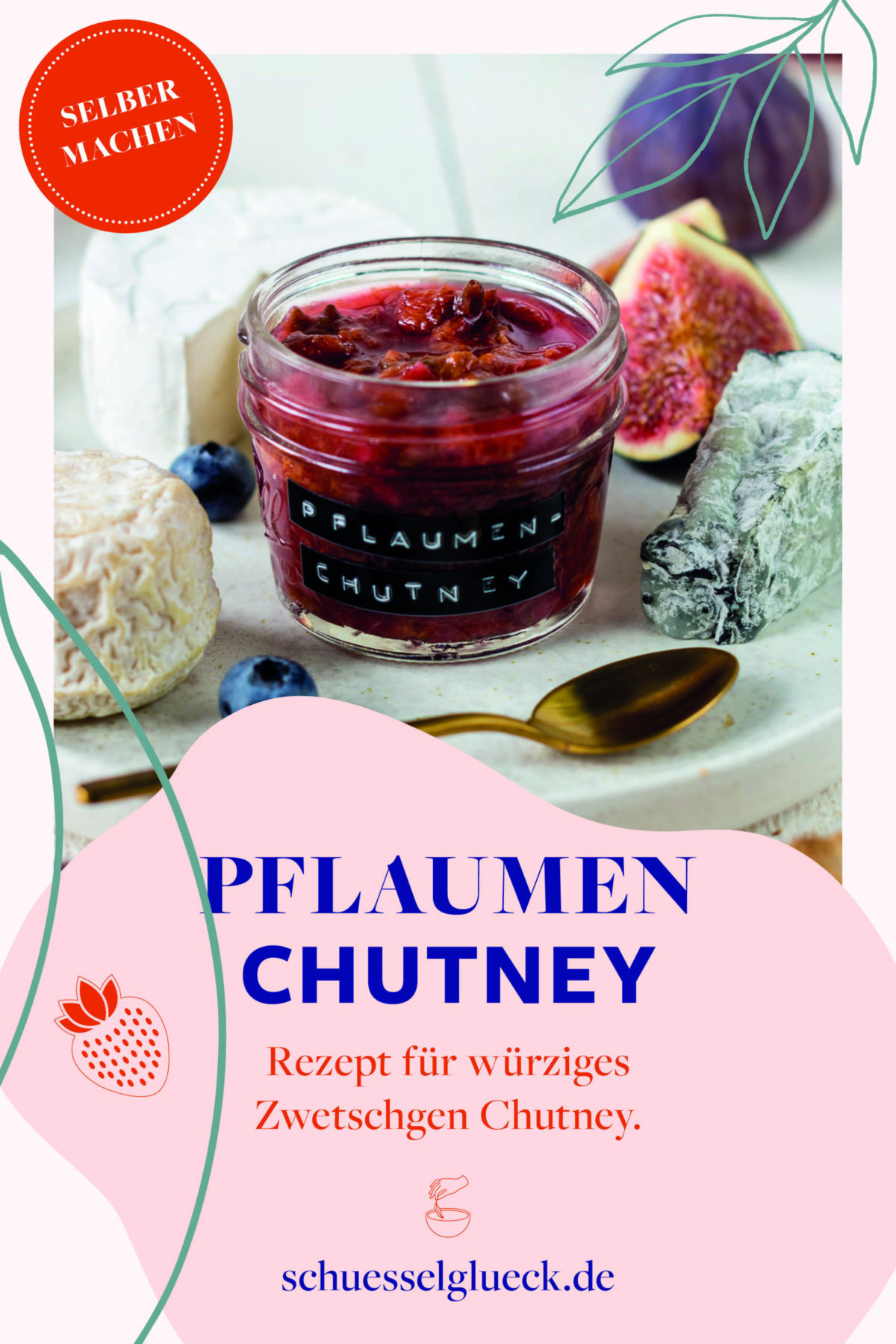 Würziges Zwetschgen Chutney – perfekt für die Käseplatte!