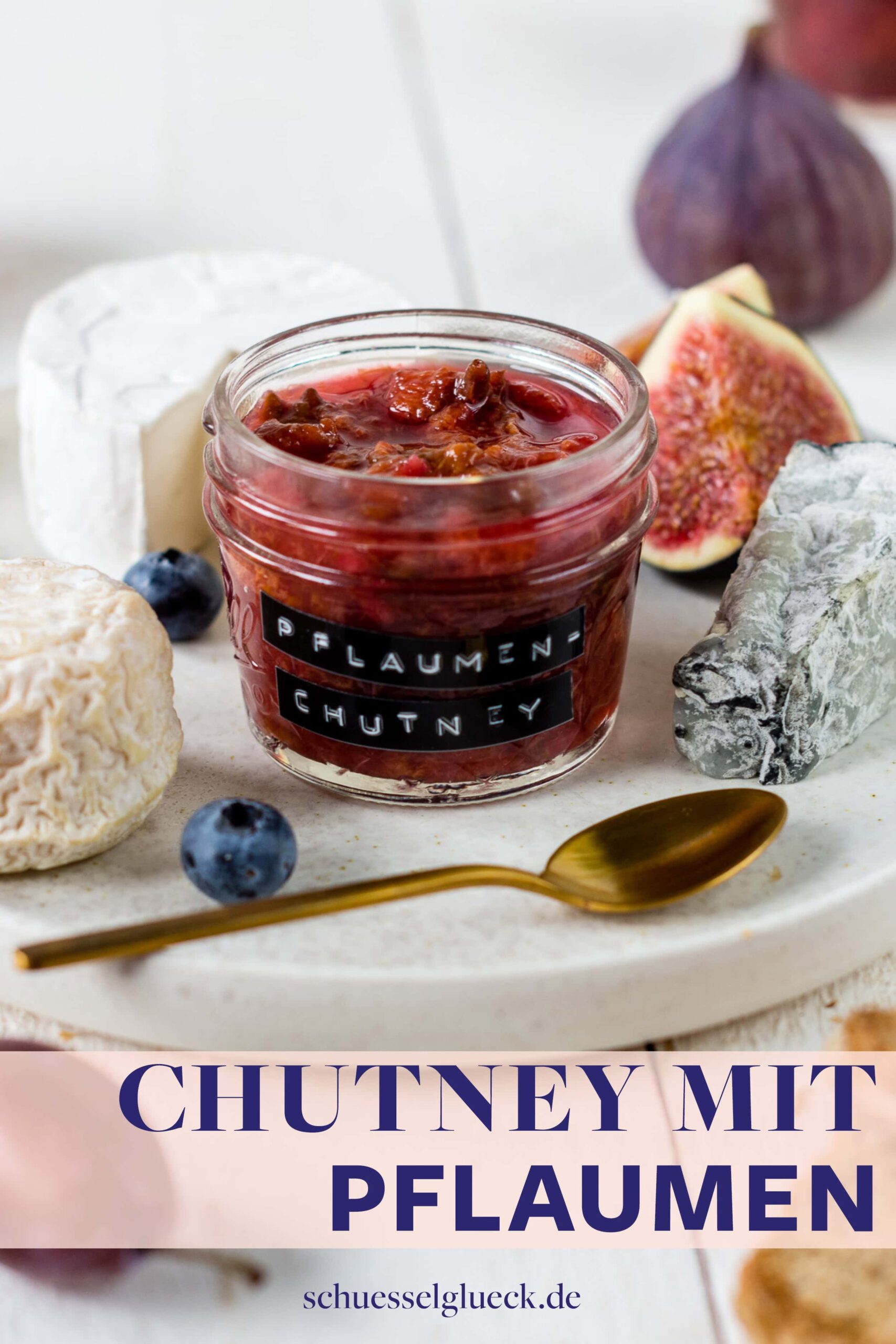 Würziges Zwetschgen Chutney – perfekt für die Käseplatte