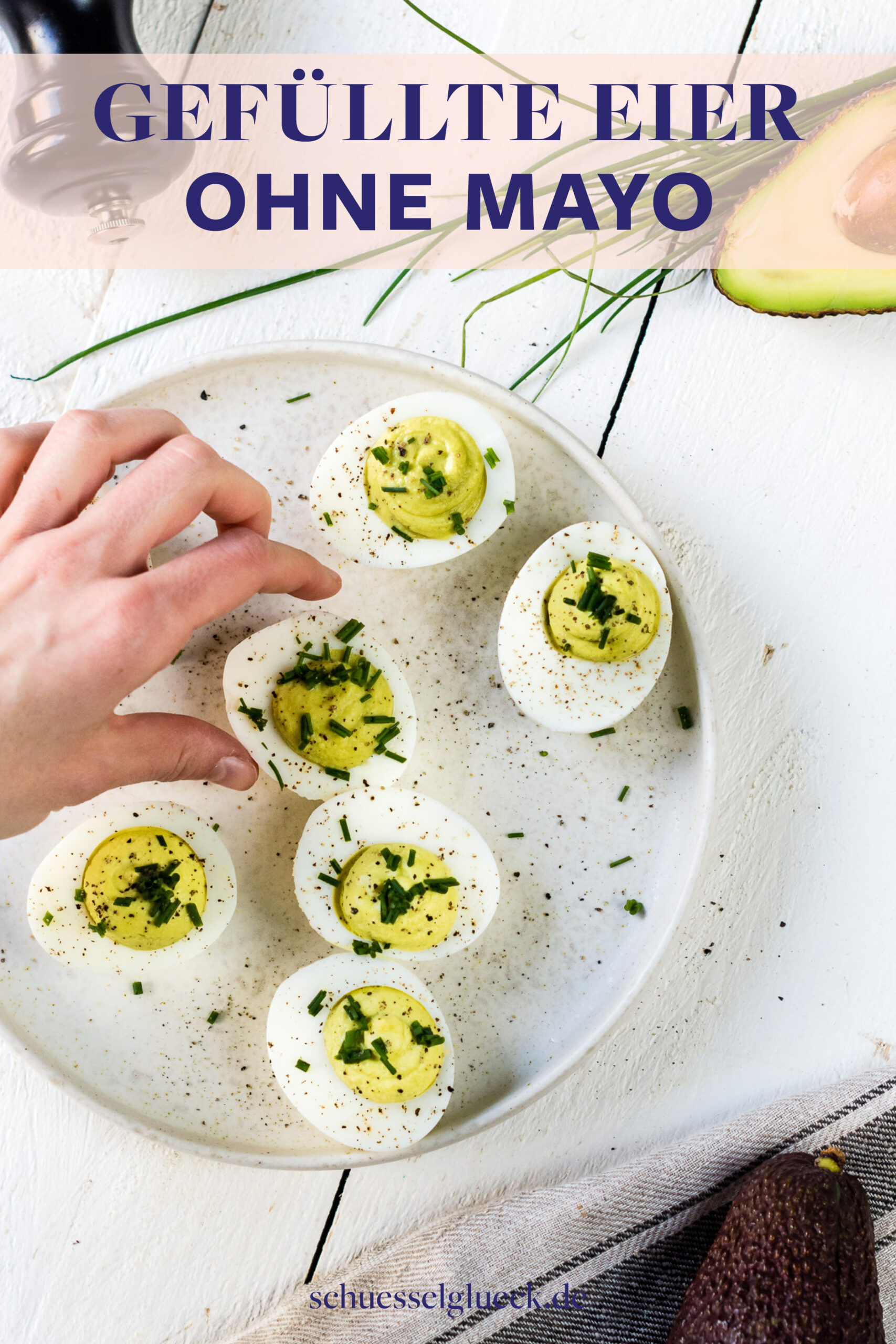 Avocado Deviled Eggs: gefüllte Eier ohne Mayo selber machen