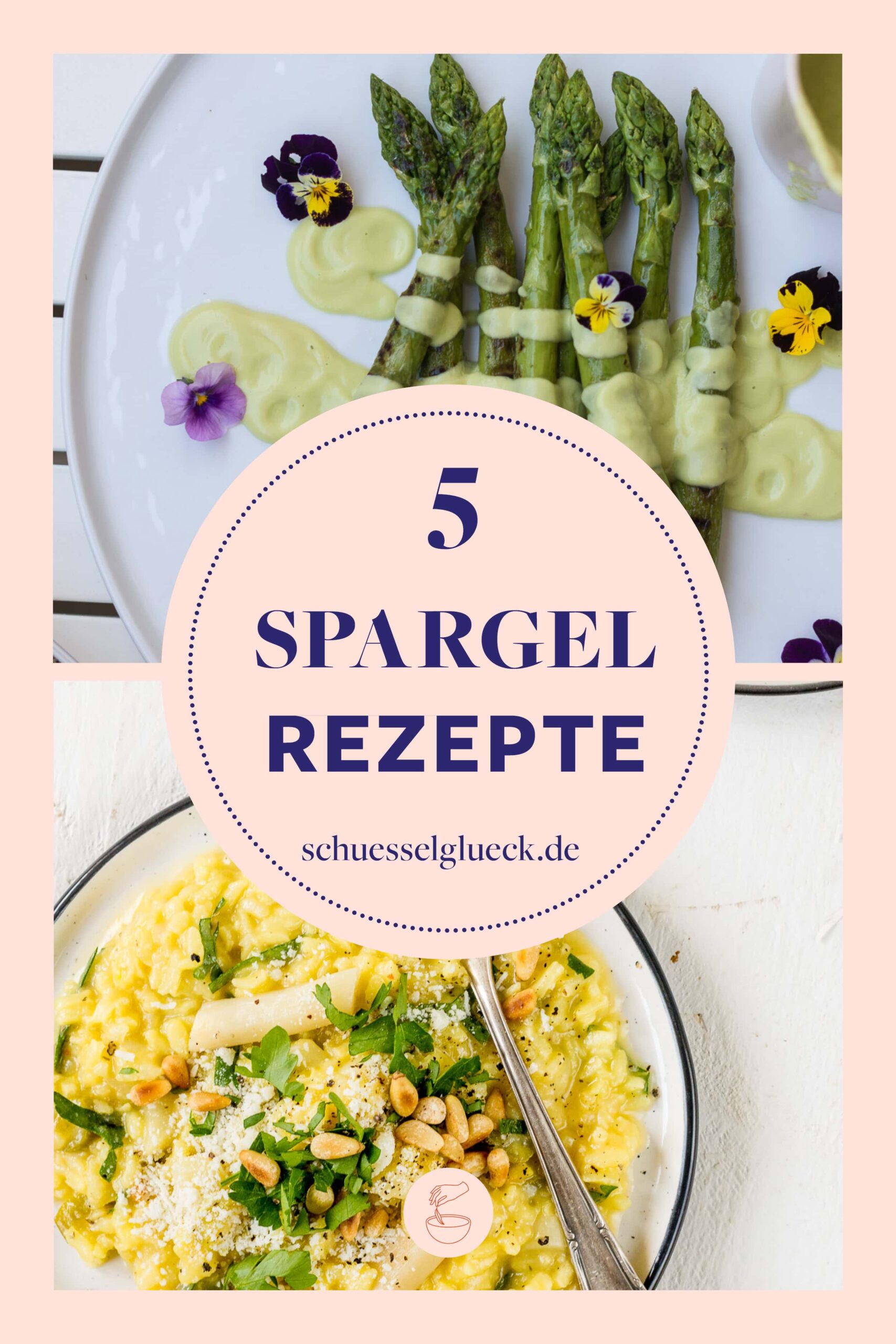 Fünf gesunde Spargelrezepte mit grünem und weißem Spargel