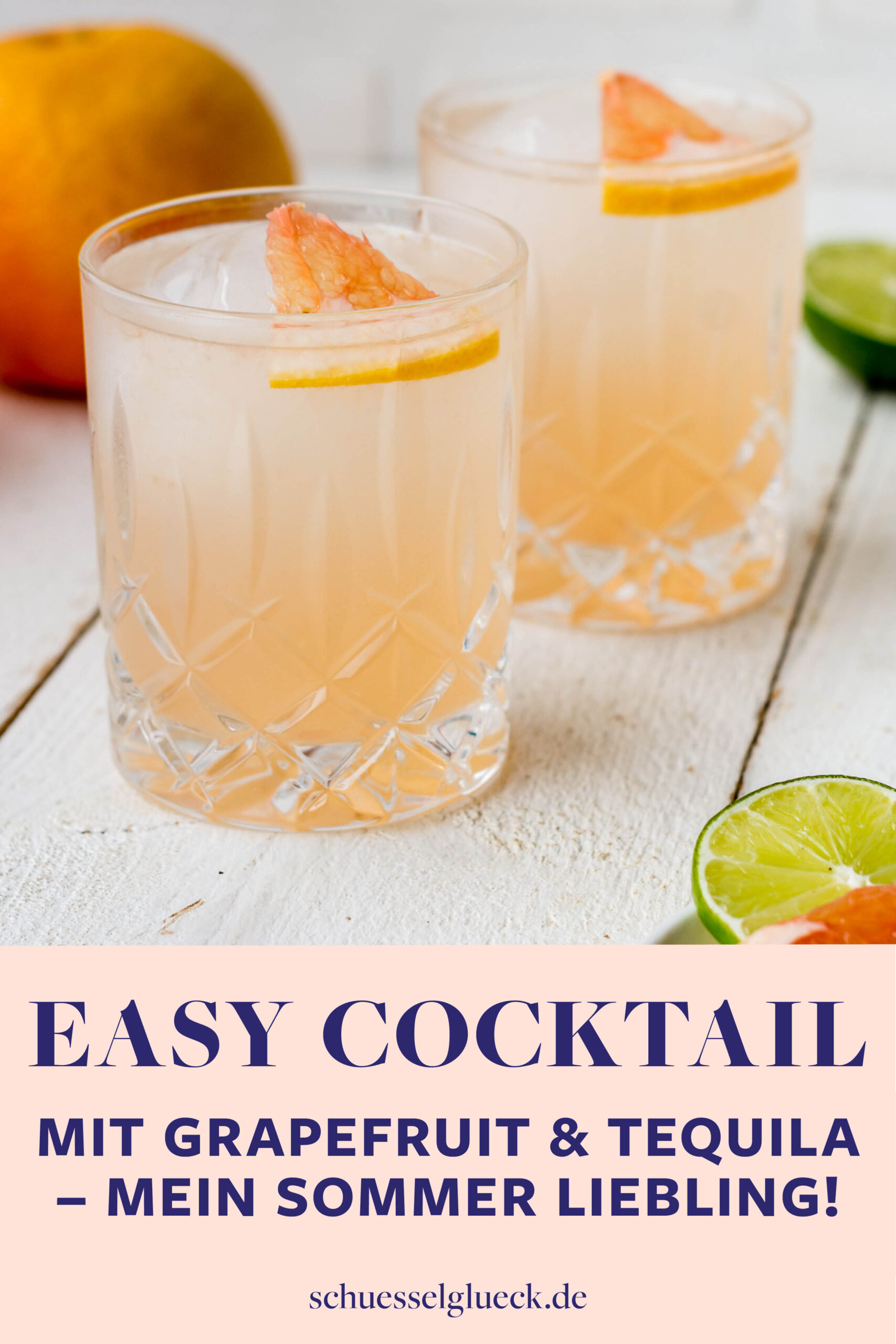 Paloma mit frischer Grapefruit und Tequila – der ultimative Sommer Cocktail!
